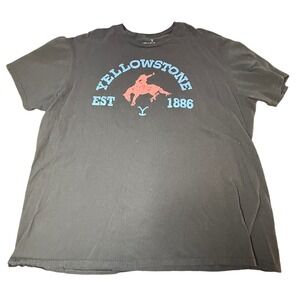 Yellowstone Graphic T-Shirt Western Cowboy‎ Ranch Est 1886 2XL